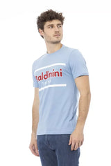 Baldinini Trend Light Blue Cotton Men T-Shirt - XS - T-Shirts