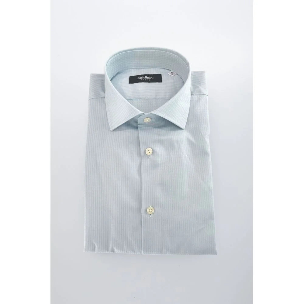 Baldinini Trend Light Blue Cotton Shirt
