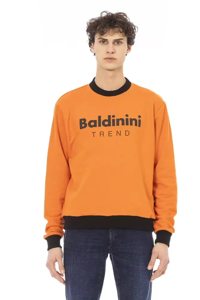 Baldinini Trend Orange Cotton Men Sweater - Sweatshirts