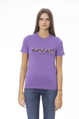 Baldinini Trend Purple Cotton Women T-Shirt - T-Shirts