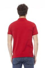 Baldinini Trend Red Cotton Men Polo Shirt - Polos