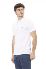 Baldinini Trend White Cotton Men Polo Shirt - Polos