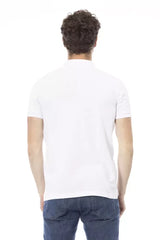 Baldinini Trend White Cotton Men Polo Shirt - Polos