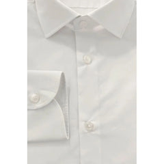 Baldinini Trend White Cotton Men Shirt