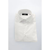 Baldinini Trend White Cotton Men Shirt