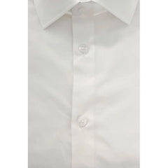 Baldinini Trend White Cotton Men Shirt - Shirts