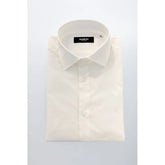 Baldinini Trend White Cotton Men Shirt - Shirts