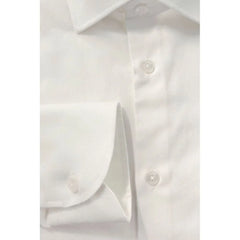Baldinini Trend White Cotton Men’s Shirt