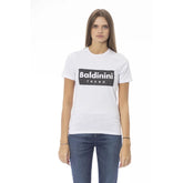 Baldinini Trend White Cotton Women T-Shirt - T-Shirts