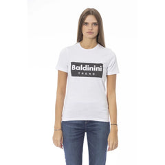 Baldinini Trend White Cotton Women T-Shirt - T-Shirts
