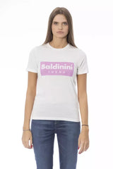 Baldinini Trend White Cotton Women T-Shirt - T-Shirts