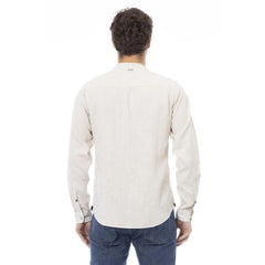 Baldinini Trend White Rayon Long Sleeve T-Shirt - S