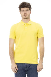 Baldinini Trend Yellow Cotton Men Polo Shirt - Polos