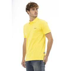 Baldinini Trend Yellow Cotton Men Polo Shirt - Polos