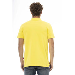 Baldinini Trend Yellow Cotton Men Polo Shirt - Polos