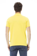 Baldinini Trend Yellow Cotton Men Polo Shirt - Polos