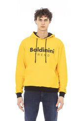 Baldinini Trend Yellow Cotton Men Sweater - Hoodies