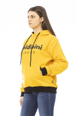Baldinini Trend Yellow Cotton Women Hoodie - Hoodies