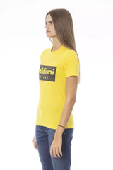 Baldinini Trend Yellow Cotton Women T-Shirt - T-Shirts