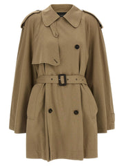 Balenciaga Beige Cotton Coat - XXS