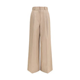 Balenciaga Beige Cotton Flared Pants - IT36 | XS
