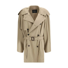 Balenciaga Beige Cotton Trench Coat