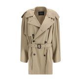 Balenciaga Beige Cotton Trench Coat - M