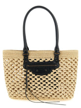 Sac bandoulière en viscose beige Balenciaga