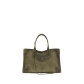 Balenciaga Geantă de umăr bicolor Bos Taurus din piele naturală