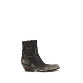 Balenciaga Black Calf Leather Bos Taurus Ankle Boots - EU37/US7