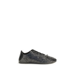 Balenciaga Schwarze Kalbsleder Bos Taurus Athletics-Sneakers
