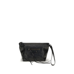 Balenciaga Black Calf Leather Bos Taurus Clutch Bag