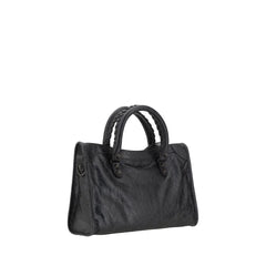 Balenciaga Black Calf Leather Bos Taurus Shoulder Bag
