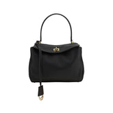 Balenciaga Black Calf Leather Bos Taurus Shoulder Bag - Shoulder Bags