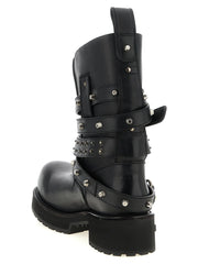 Balenciaga Black Calfskin Ankle Boots - EU44/US11