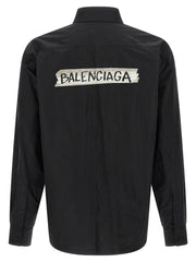 Balenciaga Black Cotton Blouse
