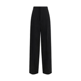 Balenciaga Black Cotton Dress Pants