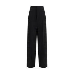 Balenciaga Black Cotton Dress Pants
