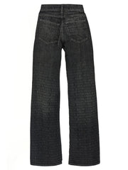 Balenciaga Black Cotton Flared Jeans