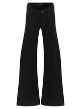 Balenciaga Black Cotton Flared Jeans