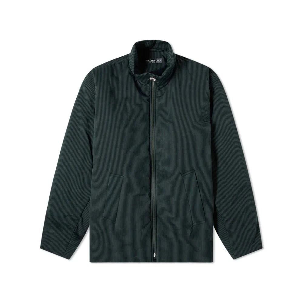 Balenciaga Black Cotton Full-Length Jacket - 44