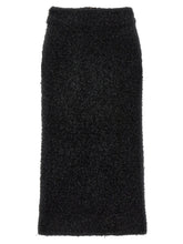 Balenciaga Black Cotton Midi Skirt