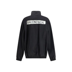 Balenciaga Black Cotton Shell Jacket - L