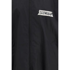 Balenciaga Black Cotton Shell Jacket - L