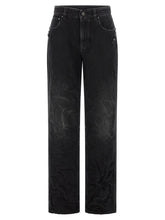 Balenciaga Black Cotton Straight-Leg Jeans