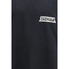 Balenciaga Black Cotton Sweatshirt