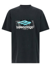 Balenciaga Black Cotton T-Shirt