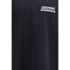 Balenciaga Black Cotton T-Shirt
