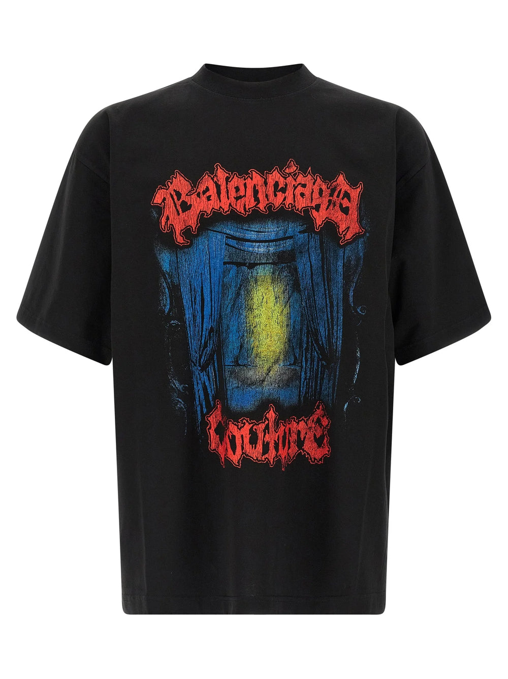 Balenciaga Black Cotton T-Shirt - S