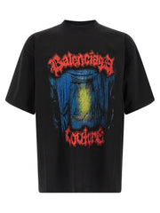 Balenciaga Black Cotton T-Shirt - S
